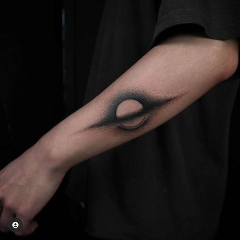 Interstellar Tattoo, Physics Tattoos, Black Hole Tattoo, Tattoo Homme, Cosmic Tattoo, Black Line Tattoo, Shadow Tattoo, Astronaut Tattoo, Lighthouse Tattoo