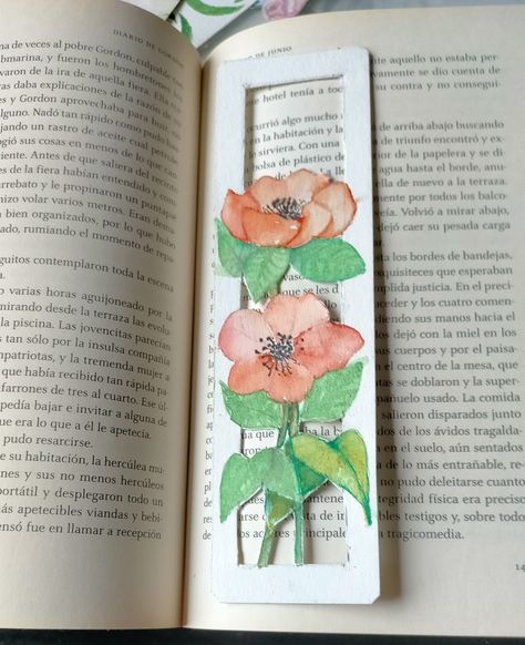 Pointalism Art, Handmade Bookmarks Diy, Creative Bookmarks, Watercolor Books, Watercolor Bookmarks, Diy Bookmarks, Book Marks, Watercolor Flower Art, Book Markers