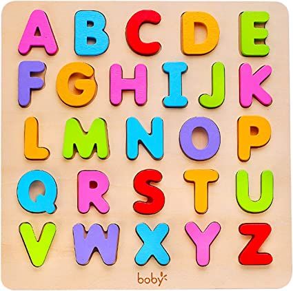 Amazon.com: Wooden Alphabet Puzzle Toys, ABC Letter & Number Puzzle for Toddlers 1 2 3 Years Old, Preschool Learning Toys for Kids, Educational Name Puzzle Gift for Boys and Girls (Alphabet Puzzle) : Toys & Games Wooden Alphabet Puzzle, Alphabet Puzzle, Number Puzzle, Alphabet Number, Alphabet Puzzles, Learning Abc, Puzzles For Toddlers, Wooden Alphabet, Abc Letters