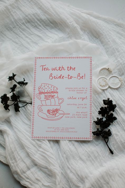 Dive into the realm of enchanting tea parties with our unique Bridal Shower Invitations. With a delightful mix of whimsy and sophistication, these high-quality templates provide you with the perfect start for creating an unforgettable bridal brunch. Let's take a moment to explore the magic that lies within these charming invites! Vintage Bridal Tea Party Ideas, Tea Party Bridesmaid Proposal, Bridal Shower Invitations Tea Party, Tea Brunch Party, High Tea Hens Party, High Tea Party Bridal Shower Ideas, High Tea Engagement Party, Pink Tea Party Bridal Shower Ideas, Bridal Shower Themes Tea Party