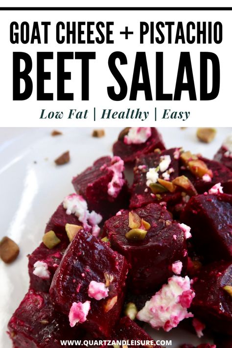 Easy Beet Salad, Instant Pot Beets, Beet Goat Cheese Salad, Beet Salad With Goat Cheese, Beets Salad, Beet Salad With Feta, Easy Make Ahead Appetizers, Creamy Fruit Salads, Salad With Goat Cheese