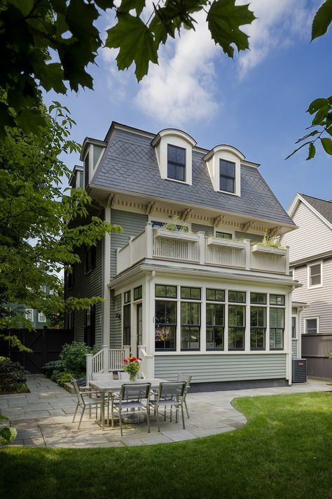 Victorian Attic, Victorian Windows, Victorian Porch, Hudson Homes, House Backyard, Cambridge Ma, Attic Spaces, Home Addition, Victorian House