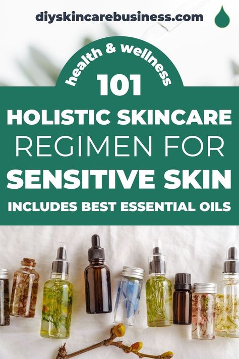 Looking for a new skin care routine to add some glow back into your sensitive skin? I know YOU know that essential oils are part of the answer! This post walks you through best essential oils to use in skin care recipes, other recommended natural skin care ingredients, best foods for dry skin, actionable lifestyle tips, and a complete 'morning to night' holistic sensitive skin care regimen to get you looking and feeling good from the inside out! www.diyskincarebusiness.com Food For Dry Skin, Oil Skin Care Routine, Skin Care Ingredients, Essential Oil Skin Care, Holistic Skin Care, Natural Skin Care Ingredients, Oil Based Cleanser, Skincare Regimen, I Know You Know