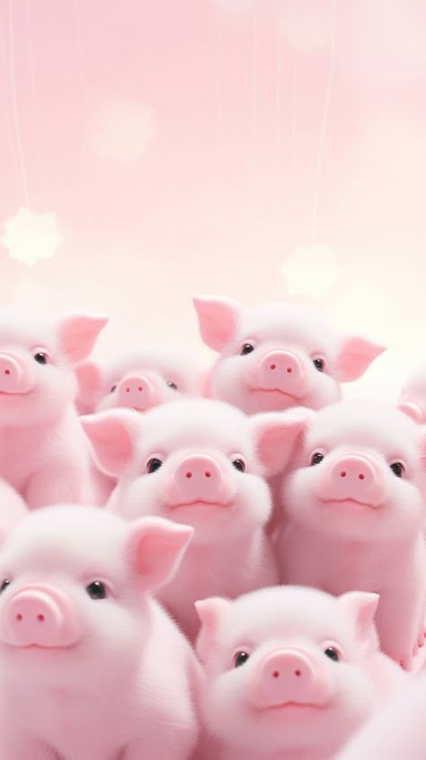 Pig cartoon animal mammal. | premium image by rawpixel.com Cute Piggy Wallpaper, Pig Wallpaper Cute, Cute Pig Wallpaper, Pigs Wallpaper, Pig Background, Pig Photography, 3d Aesthetic, Summer Beach Wallpaper, Pig Images