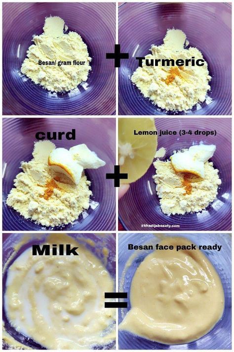 Anti Tan Face Pack Homemade, Gram Flour Face Mask, Mask For Pimples, Flour Face Mask, Besan Face Pack, Turmeric Face Mask Acne, Face Mask Benefits, Acne Face Mask Recipe, Pimple Mask