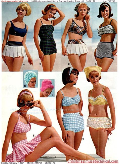 Png Swimsuit, 60s Babydoll, 60’s Fashion, 60s Design, 1960 Fashion, 60s 70s Fashion, 60s And 70s Fashion, Vintage Bathing Suits, Fashion 1960s