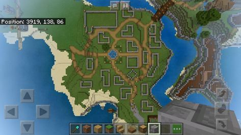 Minecraft Town Ideas Layout Small, Minecraft Village Layout, Minecraft Kingdom Layout, Village Layout, Minecraft Medieval Village, Minecraft Castle Blueprints, Minecraft Village Ideas, Cherry Blossom House, Minecraft Pfp