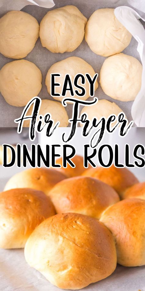 Air Fryer Rolls Recipes, Frozen Yeast Rolls In Air Fryer, Simple Air Fryer Recipes Dinner, Air Fryer Bread Rolls, Easy Air Fryer Bread, Air Fryer Dinner Rolls, Air Fryer Buns, Air Fryer Rolls, Air Fryer Bread Recipes