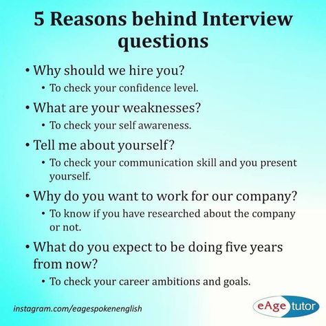 Ever wondered what interviewers think when they ask these questions? Here are some common interview questions and reasons behind them.… Job Interview Prep, Job Interview Answers, Job Interview Preparation, Job Interview Advice, Common Interview Questions, Interview Answers, Interview Advice, Job Advice, Job Info