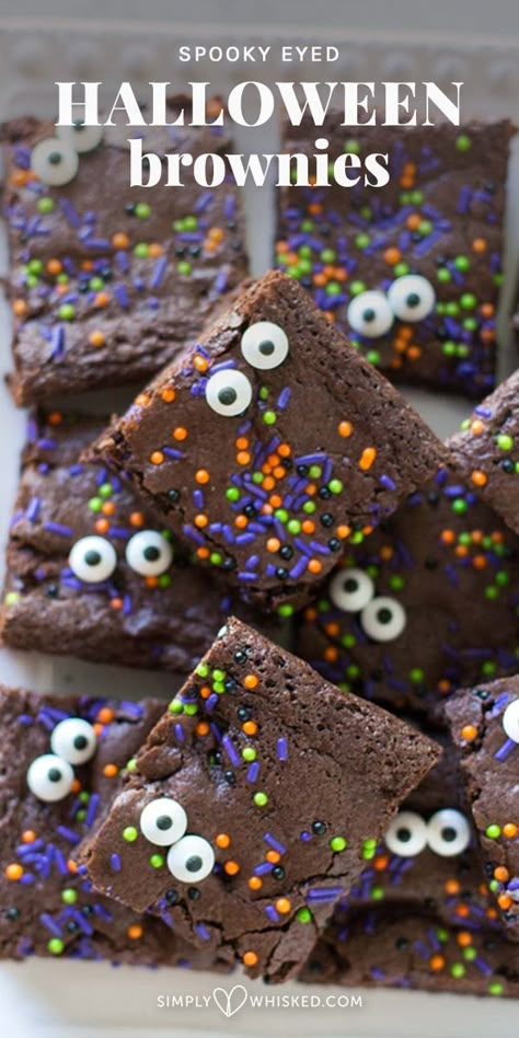 Halloween Brownies Recipes, Dairy Free Halloween Dessert, Brownies Dairy Free, Dairy Free Halloween, Olive Oil Brownies, Oil Brownies, Snack Halloween, Kids Halloween Party Decorations, Halloween Torte