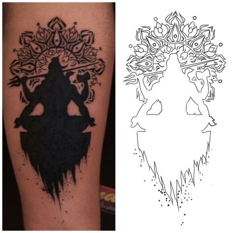 Shiva Tattoo Stencil Design, Mahadev Tattoo Stencil, Shiva Tattoo Stencil, Shiva Tattoo Design For Men, Mahadev Png, Lord Shiva Tattoo Design, Shiva Tattoo Ideas, Arm Cover Up Tattoos, Forearm Cover Up Tattoos