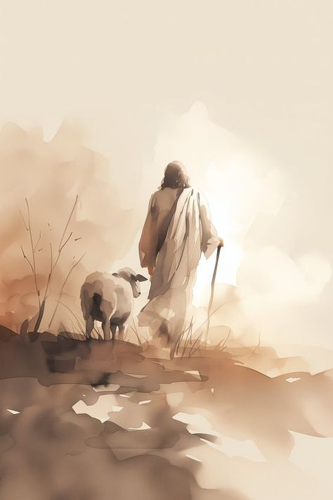 Kate Lee Art, Faith Illustration Art, Pictures Of The Savior Lds, Psalms 122:1, Biblical Paintings Easy, Luke 15 Lost Sheep, Simple Jesus Wallpaper, Jesus And Me Wallpaper, Jesus And The Lost Sheep