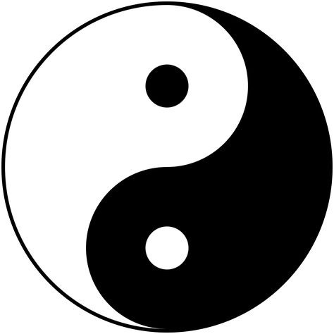 Yin et yang — Wikipédia Yin Yang Images, Feng Shui Colors, Feng Shui Colours, Jin Jang, Space Quilt, Yin Yang Art, Love Twins, Yin Yang Tattoos, Siluete Umane