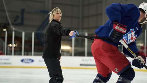 Part of a group of figure skaters-turned-hockey coaches pushing the game to new levels, Dawn Braid makes sure NHL stars keep up. This is her story. Taylor Hall, John Tavares, Hockey Coach, Figure Skaters, Blue Jays, Figure Skater, Hockey Players, Figure Skating, A Group