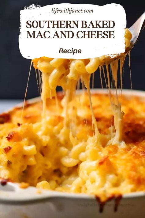 Southern Baked Mac and Cheese Cheesy Mac N Cheese Recipe, Southern Baked Mac And Cheese, Thanksgiving Mac And Cheese, Quick Mac And Cheese, Mac And Cheese Recipe Soul Food, Thanksgiving Vegetables Side Dishes, Southern Mac And Cheese, Best Mac N Cheese Recipe, Baked Mac And Cheese Recipe