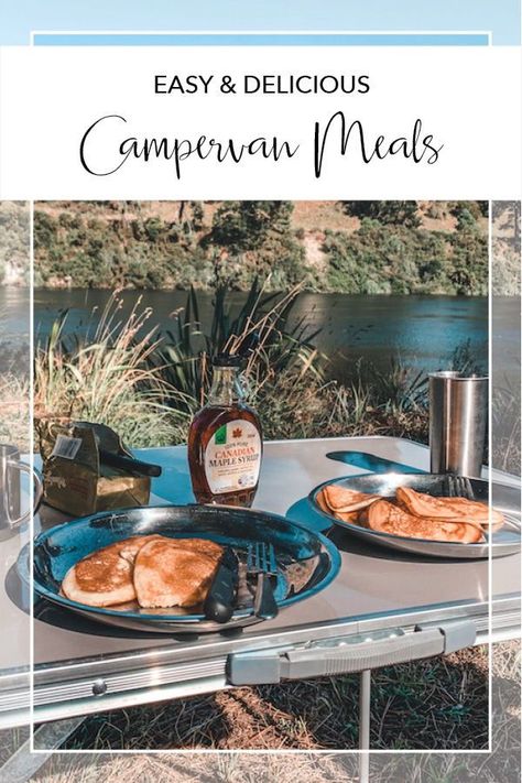 Campervan Meal Ideas, Campervan Cooking Recipes, Easy Campervan Meals, Vanlife Recipes, Campervan Meals, Van Meals, Campervan Cooking, Camper Meals, Van Recipes