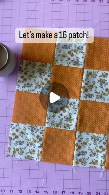 St Louis 16 Patch Quilt, Fat Square Sewing Projects, 16 Patch Quilt Pattern Ideas, 16 Patch Quilt Block, Easy Patchwork Quilt, Quilts Using Fat Quarters, 16 Patch Quilt, Country Quilt, Quilt Tips