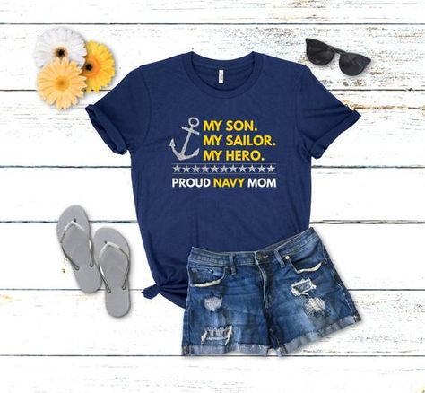 Navy Boot Camp Graduation, Navy Mom Shirt, Proud Navy Mom, Boot Camp Graduation, Army Mom Shirts, Mom Pride, 40th Birthday Shirts, Military Mom, Navy Wife