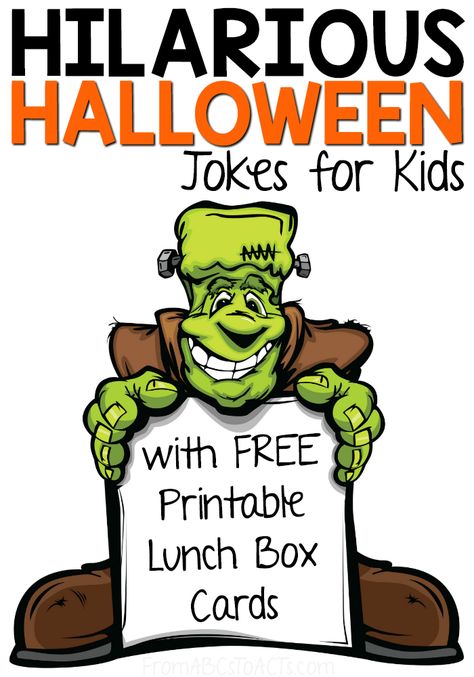 Halloween Kids Jokes, Halloween Jokes For Kids, Funny Halloween Jokes, Kids Comedy, Halloween School Treats, Lunchbox Jokes, Jokes Photos, Halloween Jokes, Halloween Worksheets