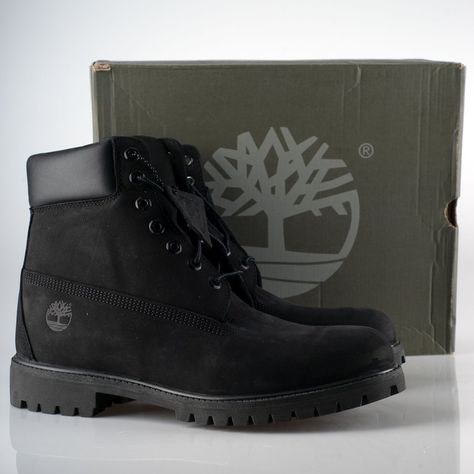 Never Worn! Please See Photos! Timberland 6'' Premium Boot In Black Nubuck. Crafted In Premium, Full-Grain Leather And Constructed To Be Sturdy And Waterproof, Timberland's 6 Inch Premium Boots Are Rugged And Dependable. Branding Throughout. Fabric: Leather And Man Made Upper,Man Made Lining And Man Made Sole. Black Timbs, Doc Martens Shoes, Timberland Boots Mens, Timberland 6 Inch, Timberland Black, Timberland 6, Luxury Lifestyle Fashion, Black Timberlands, Mens Fashion Rugged