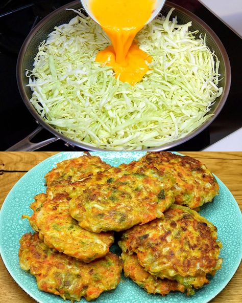 Quick and Delicious Cabbage and Egg Dish - Greenku Recipes Meal Ideas With Cabbage, Cabbage Wedge Recipes, Quick Cabbage Rolls, Egg And Cabbage Breakfast, Cabbage And Bell Pepper Recipes, Breakfast Cabbage Recipes, Savory Cabbage Pancakes, Cabbage Patty Recipe, Oven Cabbage Recipes