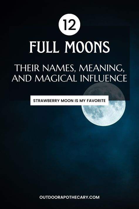 Meaning Of Full Moon, Monthly Moon Names, Monthly Full Moon Names, Full Moon Names And Meanings, December Full Moon, Full Moon Meaning, February Full Moon, Moon Information, Full Moon Names