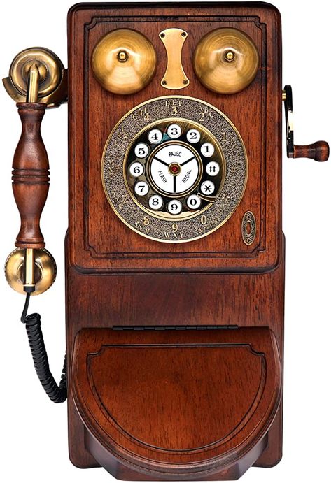 Antique Phone, Antique Telephone, Wall Phone, Retro Gadgets, Telephone Accessories, Vintage Phones, Vintage Telephone, Antique Wall Clock, Telephones