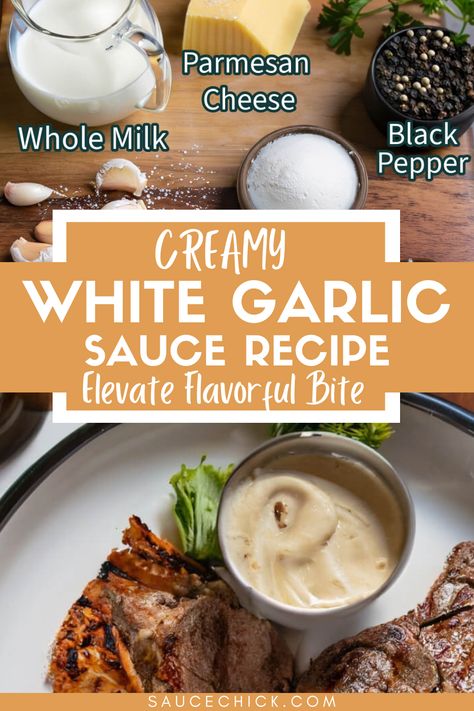 White Garlic Sauce Recipe White Sauce For Pasta Recipe, Fresh Kitchen Creamy White Ginger Sauce, Greek Garlic Sauce, White Garlic Sauce, Garlic Sauce Recipe, Garlic Rice, White Sauce Pasta, Sauce For Rice, Ginger Sauce