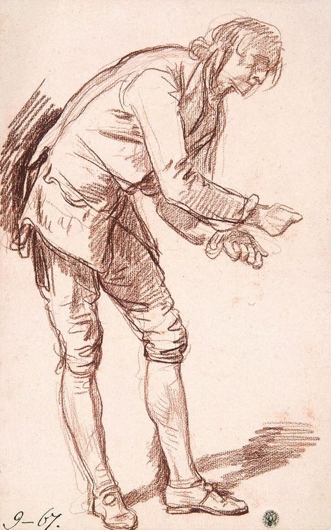 Man Leaning Forward, Jean Baptiste Greuze, Sell Art Prints, Master Drawing, Hermitage Museum, Human Figure Drawing, Figure Reference, Wall Drawing, Figure Sketching