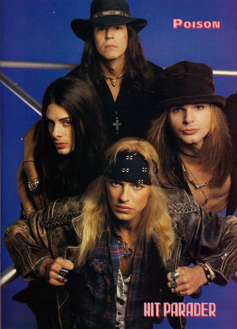 80's Hard Rock & Metal: Photo Poison The Band, Poison Rock Band, Poison Band, Bret Michaels Band, Bret Michaels Poison, 80s Metal Bands, Danger Danger, Arte Heavy Metal, 80s Hair Metal