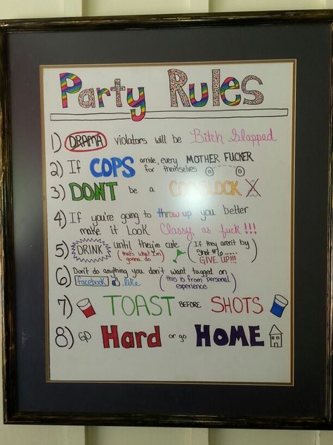 Funny Party Sign Funny Party Decorations, Byob Party, Party Rules, Game Day Party, Party Quotes, Sign Post, Party Sign, Party Funny, Party Poster