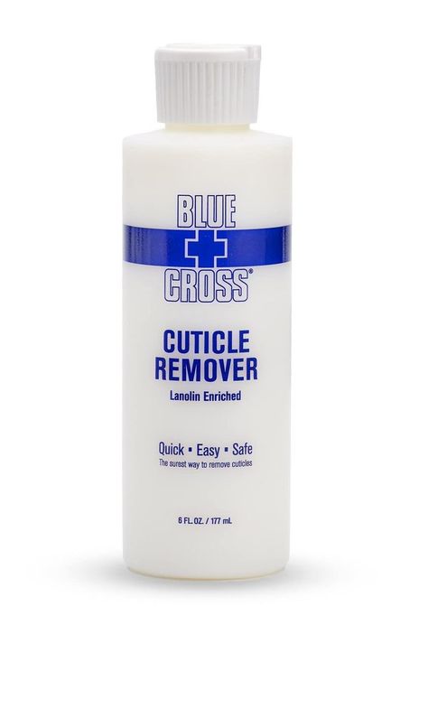 Blue Cross Hydrating, Moisturizing, Strengthening Cuticle Remover Oil with Lanolin for Brittle Nails, Hang Nails + Dry Cuticles, Made in USA, 6 ounce Dry Cuticles, Cuticle Softener, Cuticle Care, Cuticle Remover, Damaged Nails, Brittle Nails, Ingrown Toe Nail, Dry Nails, Blue Cross