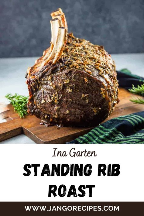 Ina Garten Prime Rib, Standing Rib Roast Recipe, Cooking Prime Rib Roast, Easy Fall Dinner Recipes, Beef Rib Roast, Prime Rib Roast Recipe, Cooking Prime Rib, Rib Roast Recipe, Standing Rib Roast