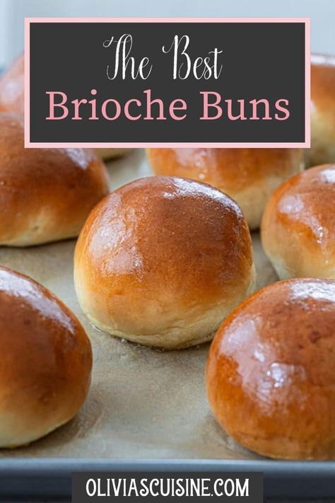 Brioche Buns Recipe, Tangzhong Method, Brioche Bread Recipe, Burger Buns Recipe, Hamburger Bun Recipe, Homemade Brioche, Gourmet Burger, Brioche Recipe, Baking Buns