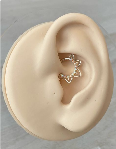 Cute Daith Jewelry, Opal Daith Jewelry, Cute Daith Piercing, Daith Jewelry Unique, Moon Daith Piercing, Cute Daith Piercing Jewelry, Daith Piercing Silver, Daith Piercing Jewelry Gold, Daith Piercing Ideas