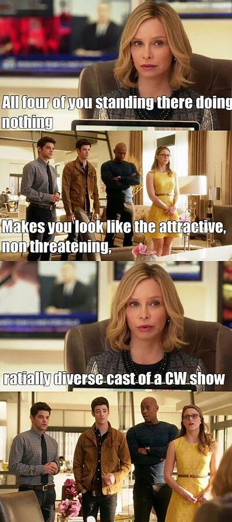 😊Supergirl  and flash #cw in Side jokes that fans get ⚡️ Supergirl Cat Grant, Cat Grant, Flash Funny, Superhero Shows, Supergirl Tv, Cw Dc, Superhero Memes, Dc Tv Shows, Dc Legends