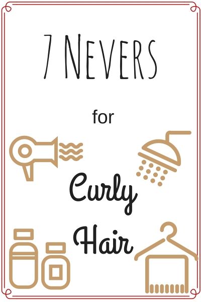 7 Nevers for Curly Hair 3b Curly Hair, Curly Hair Care Routine, Fine Curly Hair, Thick Curly Hair, Haircuts For Curly Hair, Natural Curls Hairstyles, Curly Girl Method, Curly Hair Women, Curly Hair Inspiration