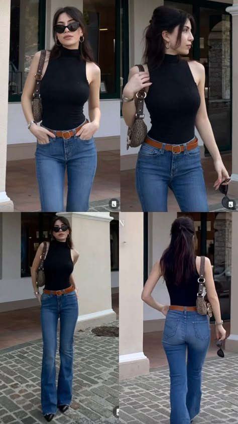 Sade Aesthetic, Casual Day Outfits, Looks Chic, Mode Inspo, High Waisted Jeans, 가을 패션, Aesthetic Outfit, Looks Style, Casual Style Outfits