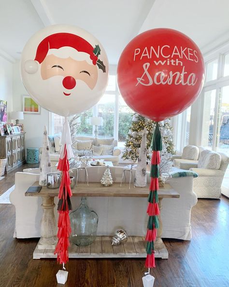 Breakfast With Santa Decorations, Santa Party Decorations, Balloon Bar, Breakfast With Santa, Santa Party, Balloon Arch, Donuts, Float, Party Decorations