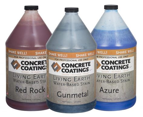 Living Earth™ Water-Based Stain is a safe, zero VOC, UV stable, water-based penetrating concrete stain. Boring, lifeless concrete can be transformed into a multi-colored, antiqued, variegated surface. Typical applications for Living Earth™ are cement-based floors, walls, ceilings, countertops, wall panels, and other architectural elements such as bare concrete or our G-100™, Stamp-Tek™, and Micro-Tek™ products, in both residential … Colored Concrete Countertops, Concrete Living Room Floors, Concrete Living Room, Water Based Concrete Stain, Basement Floors, Stained Floors, Cement Floors, Concrete Stain, This Is Water