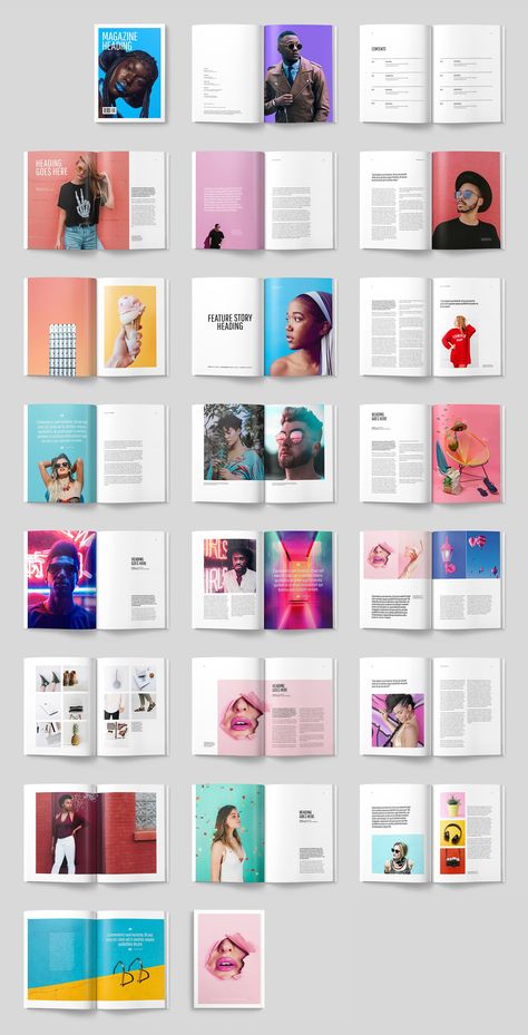 Opción CHEMA 1 Editorial Design Layouts, Digital Magazine Layout, Mises En Page Design Graphique, Magazine Layout Inspiration, Modern Magazine, 잡지 레이아웃, Magazine Spread, 브로셔 디자인, Catalogue Design