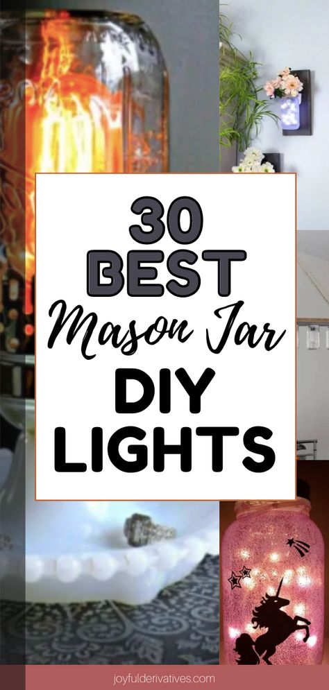 Mason Jar Lights Outdoor, Mason Jar Fairy Lights, Mason Jar Night Light, Mason Jar Solar Lights, Fairy Lights In A Jar, Diy Mason Jar Lights, Diy Lights, Crafts With Glass Jars, Mason Jar Lights