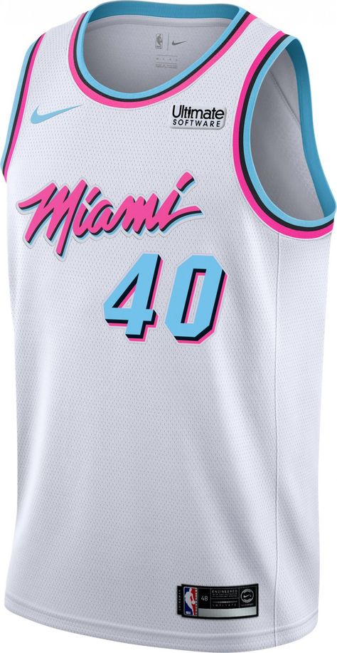 Sport Makeup, Miami Jersey, Miami Heat Jersey, Basketball Logo Design, Miami Heat Logo, Miami Basketball, Jersey Font, Sports Tshirt Designs, Basketball Clothes