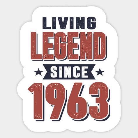 1963 Birthday, Creative Money Gifts, Birthday Book, 60th Birthday Party, Living Legends, Money Gift, 60th Birthday, Gift Stickers, Vintage Logo