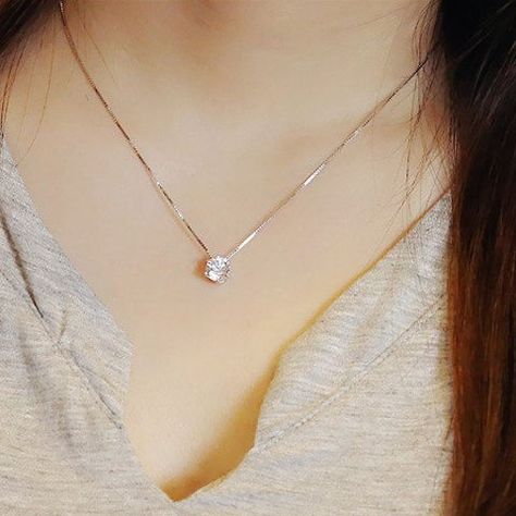 GET $50 NOW | Join RoseGal: Get YOUR $50 NOW!http://m.rosegal.com/necklaces/delicate-rhinestone-women-s-pendant-201143.html?seid=6933853rg201143 قلادات متدلية, Diamond Necklace Simple, Bella Cullen, Tas Bahu, Girly Jewelry, Collar Jewelry, Gold Collection, Simple Jewelry, Simple Necklace