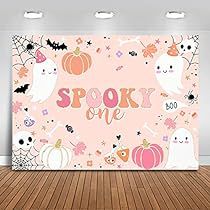 1st Birthday Party Backdrop, Balloon Halloween, Backdrop For Birthday Party, Boo Pumpkin, Spooky One, Birthday Party Backdrop, Happy 1st Birthday, 1st Birthday Party Decorations, One Balloon