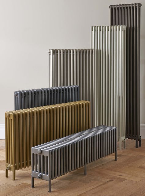 Ancona Multi-Column Radiator - Heating Distributors Radiator Aesthetic, Baseboard Radiator, Decorative Radiators, Bistro Design, Column Radiator, Radiators Modern, Hydronic Heating, Column Radiators, Ral Colours