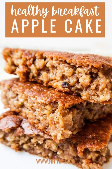 Honey Cake Healthy, Baked Apples Breakfast Recipe, Keto Apple Dessert Recipes Easy, Apple Cake Almond Flour Recipe, Healthy Apple Breakfast Cake, Healthy Apple Oatmeal Recipes, Healthy Apple Baked Oats, Healthy Breakfast Oatmeal Apple Cake, Oatmeal Cakes Healthy