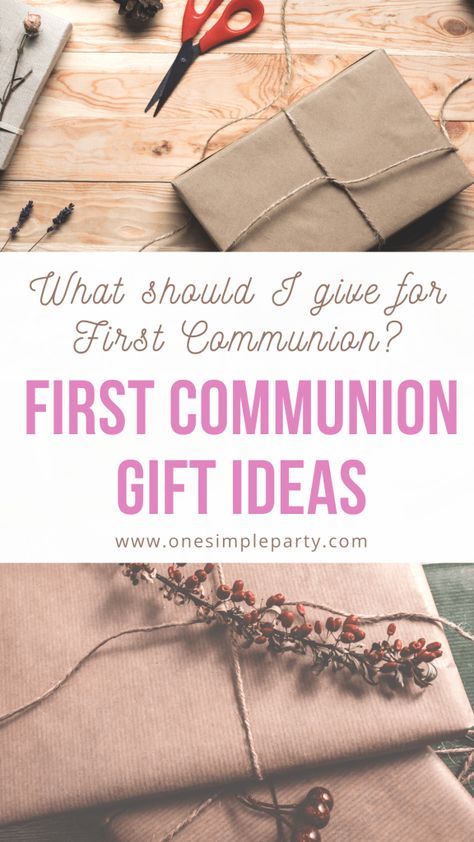 Looking for a First Communion gift idea that won't just collect dust? Check out this list of favorite First Communion gifts. There's a little something for everyone. #firstcommuniongifts #firstcommuniongiftideas #firstcommuniongiftsforboys #firstcommuniongiftsforgirls First Communion Gifts For Girls Catholic, First Communion Gift Ideas Girl, First Communion Quotes, Communion Gifts Girl, Boys First Communion, First Communion Favors, Dyi Gifts, Communion Favors, Godparent Gifts