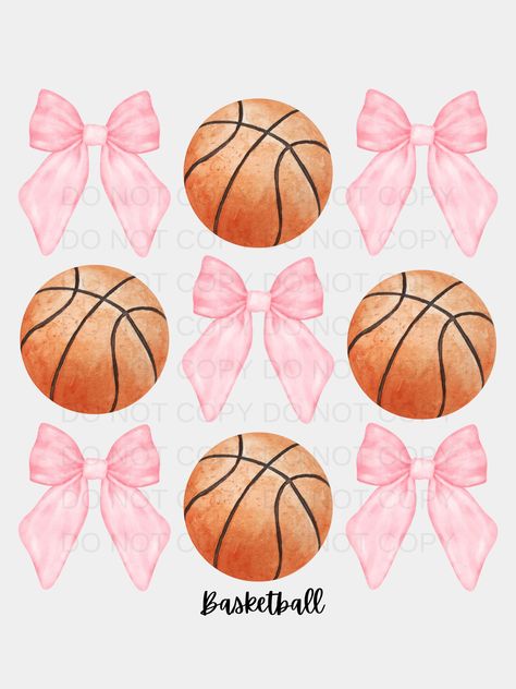 Preppy Basketball Wallpaper, Preppy Soccer Wallpaper, Basketball Collage, Basketball Sublimation Design, Bow Wallpaper Iphone, Pink Wallpaper Ipad, Preppy Wallpapers, Basketball Background, Cute Backgrounds For Iphone